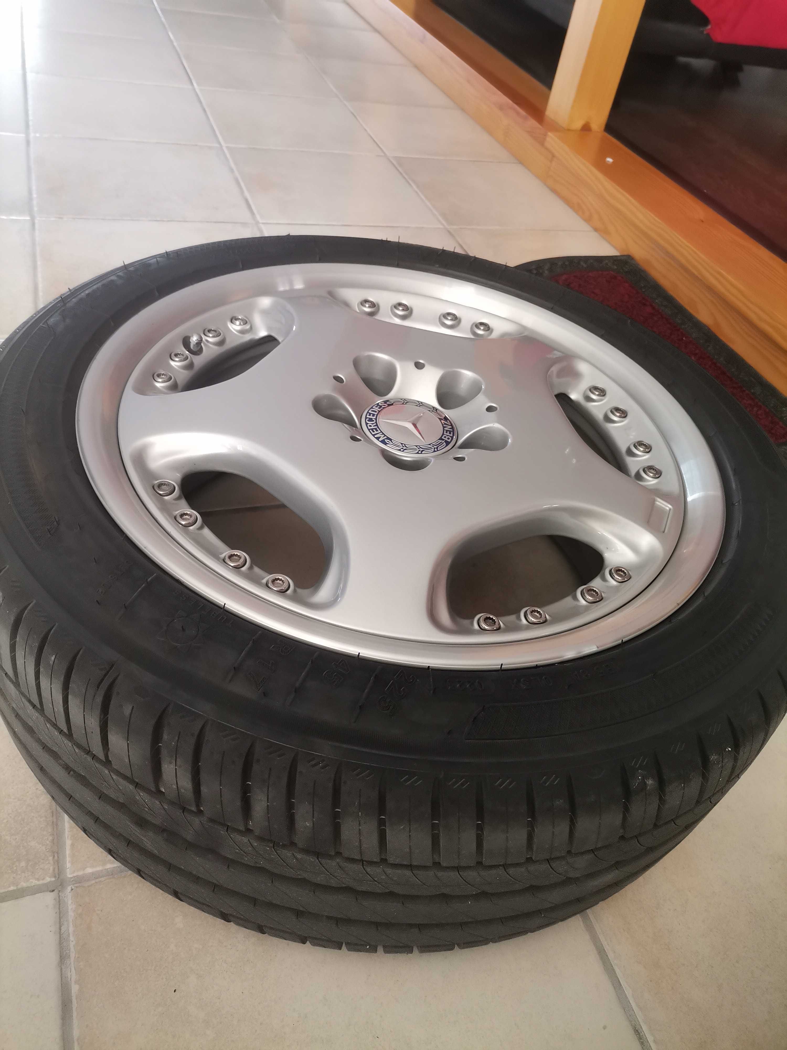 Vendo 4 jantes 17 5x112 + pneus tudo novo