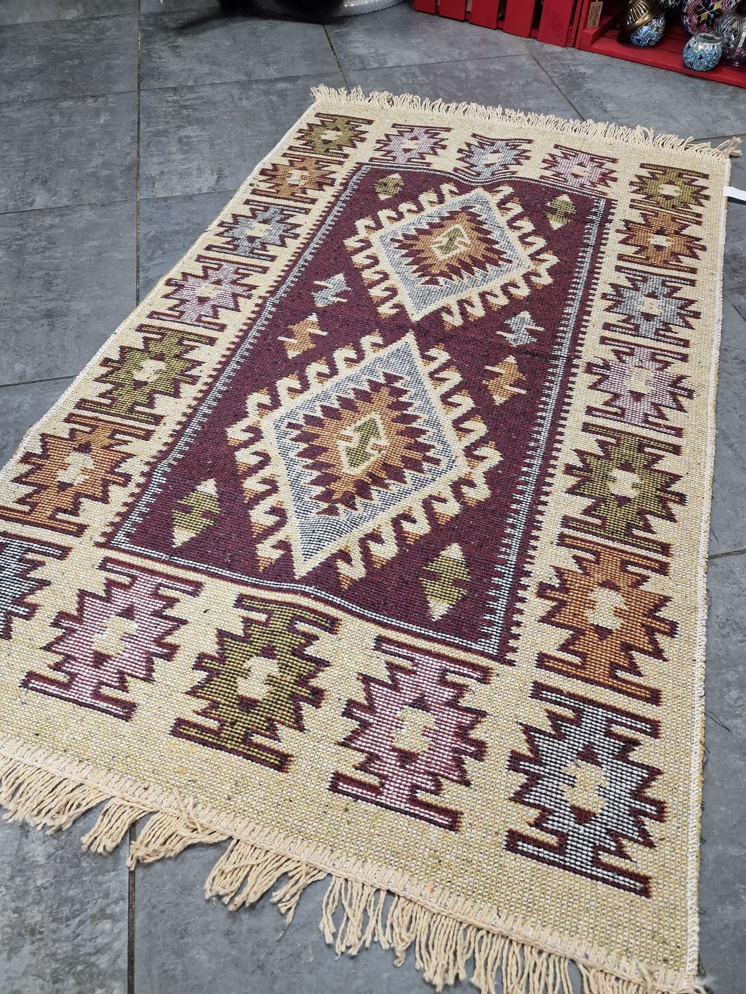 Bawełniane dywaniki Kilim.80x125
