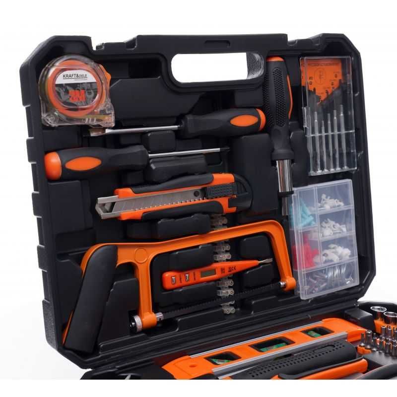 ZESTAW NARZĘDZI ręcznych 180 el. NASADKI BITY w walizce Kraft KD10838