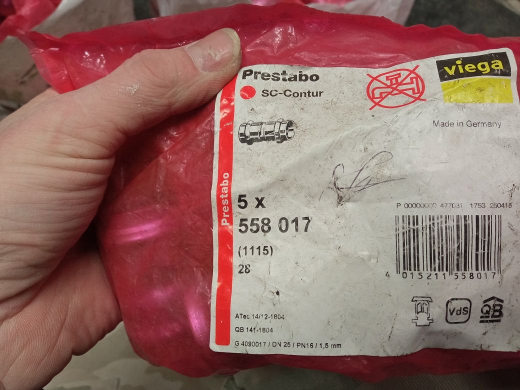 Złączki viega prestabo. Ok 30kg