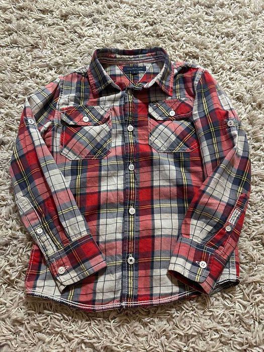 Рубашка теплая на мальчика 6, 7,  8 лет  (Zara, Tommy)