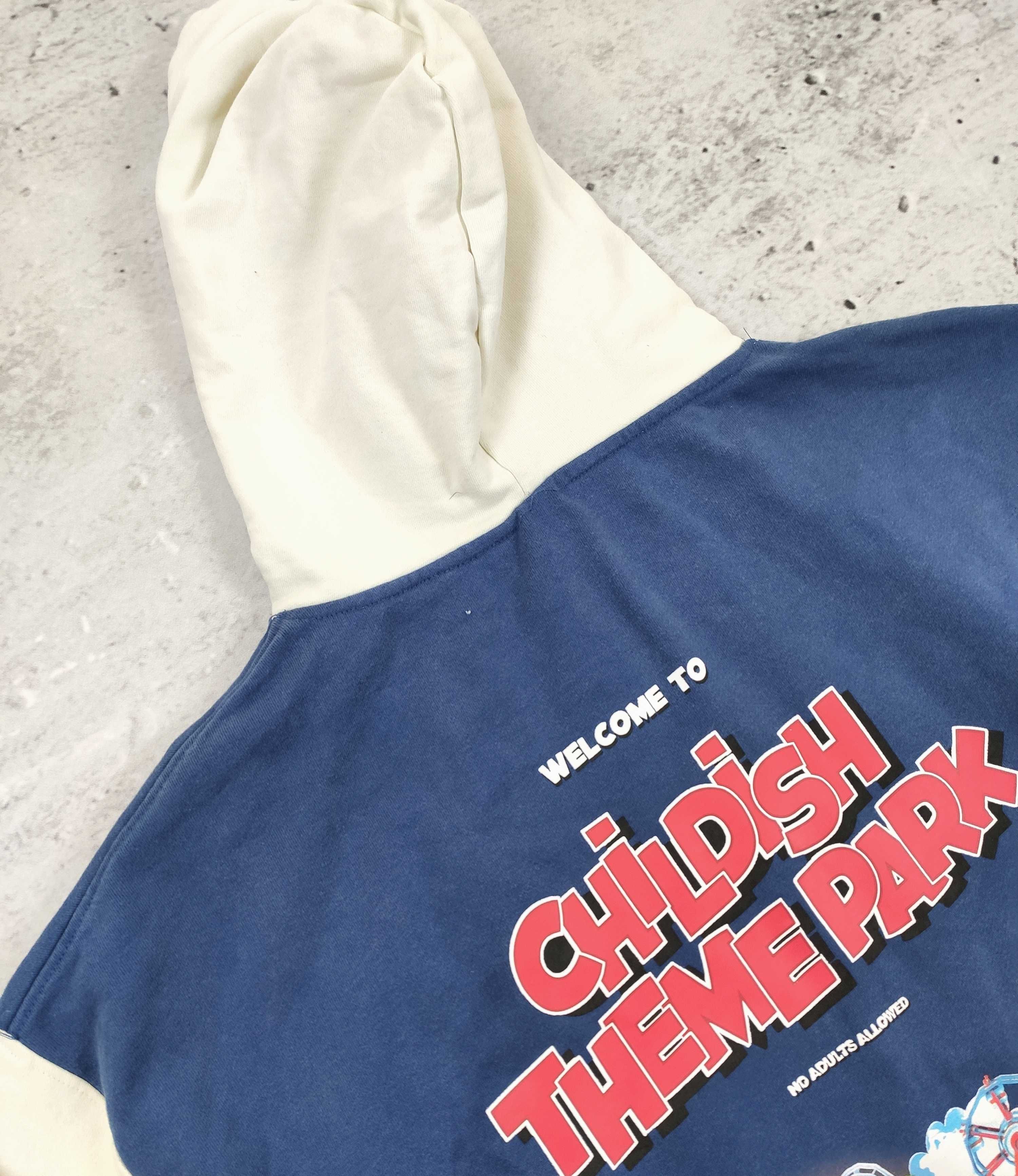 Vintage bluza Childish Theme Park boxy hoodie 90s r. L