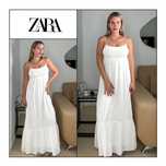 Сукня S-M Zara з вишивкою мереживом повітряна муслінова нова колекція