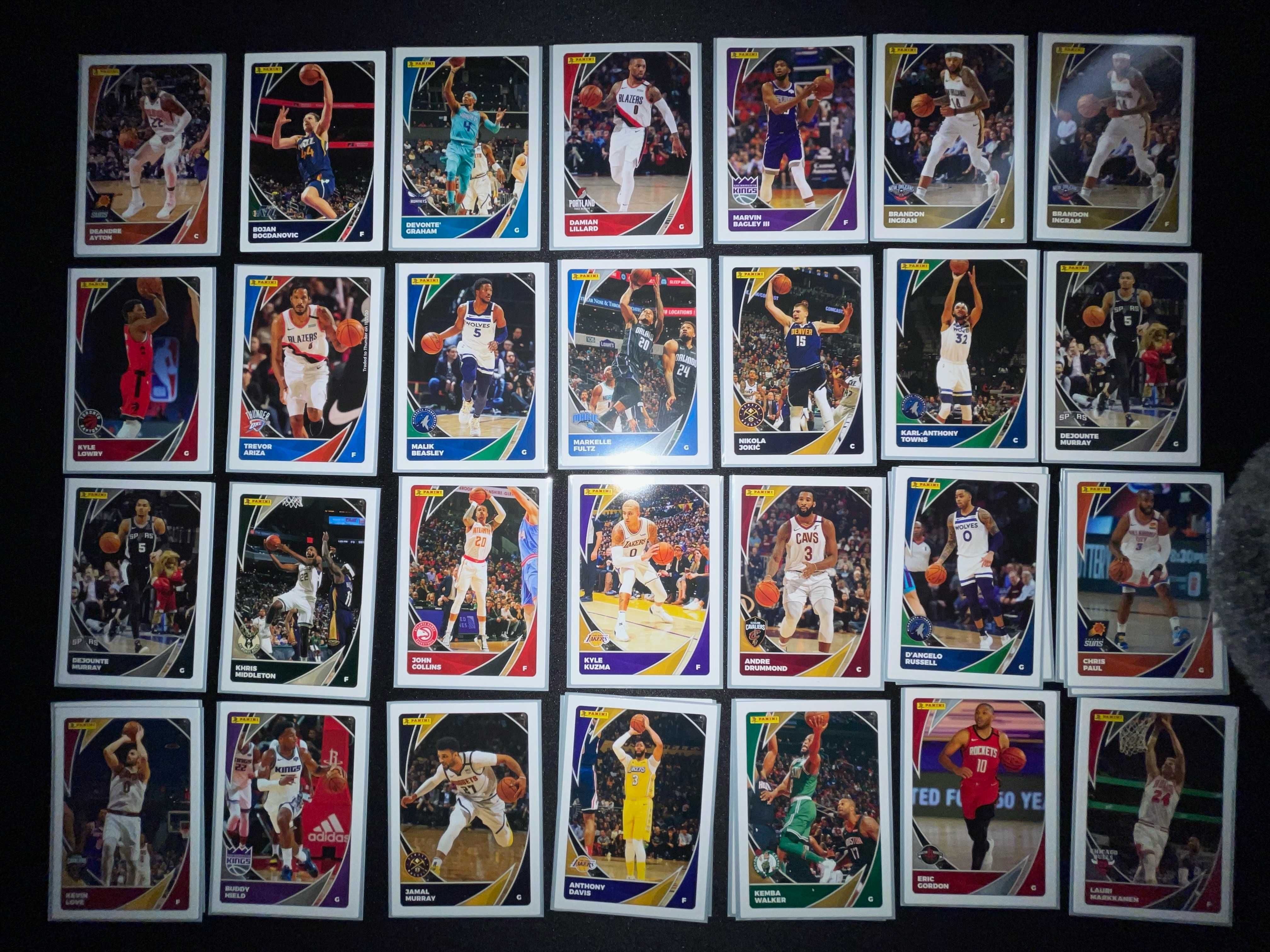 Cartas Panini NBA 2019/20 e 2020/21