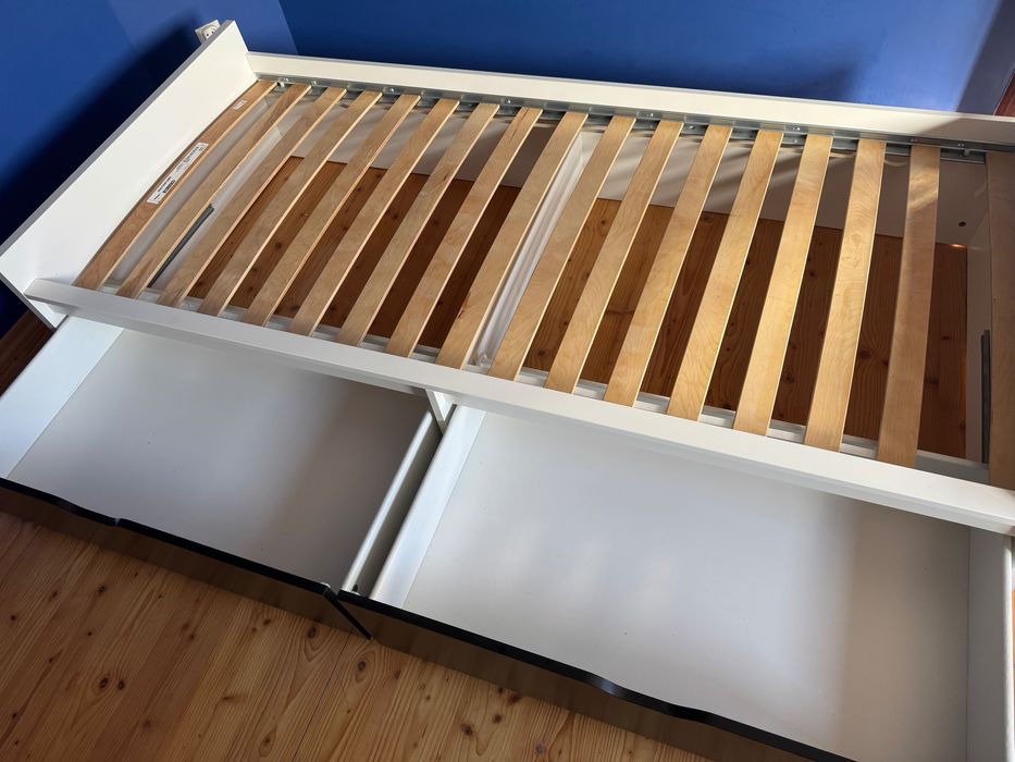Łóżko ikea, stan idealny 90x200cm