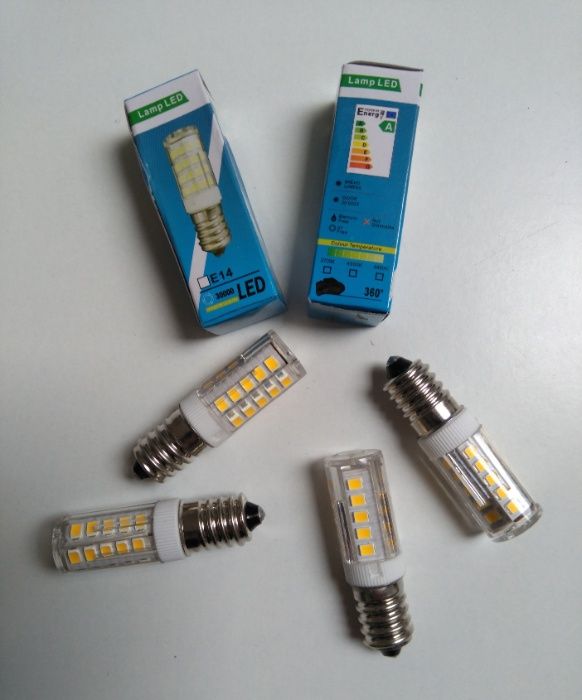 Lâmpada Led e14, 3W, cor quente