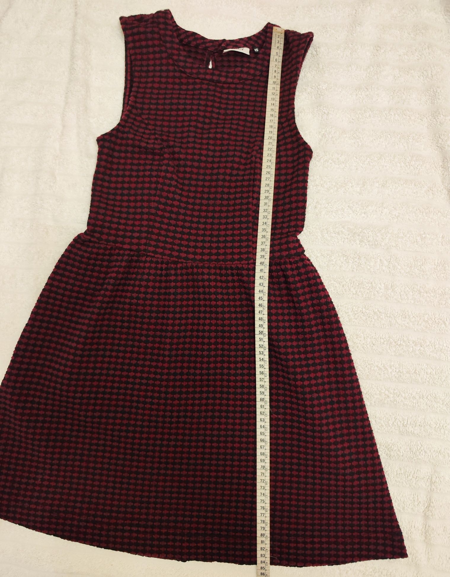 Vestido bordeaux e preto XS  da Only