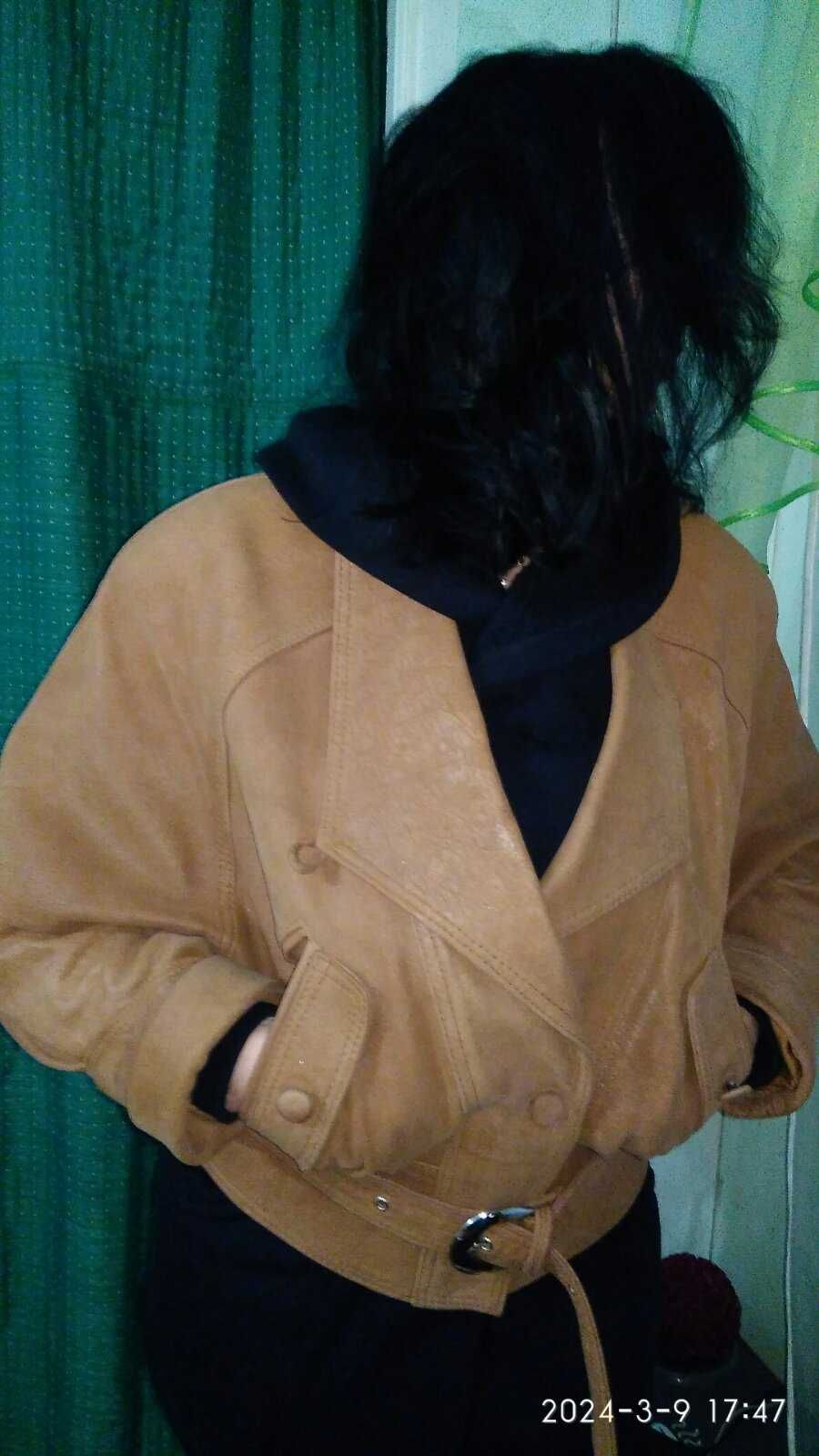 Куртка кожанная женская