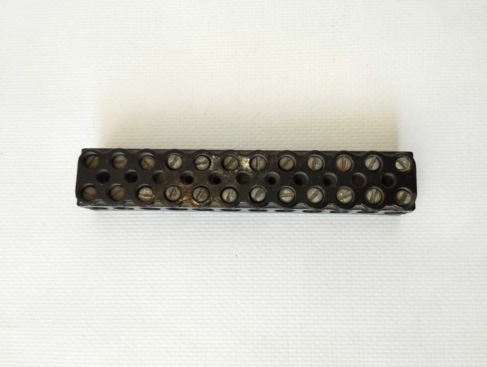 Клемная колодка КМ1-10 10А (ЛАТУНЬ). СССР. 10А.