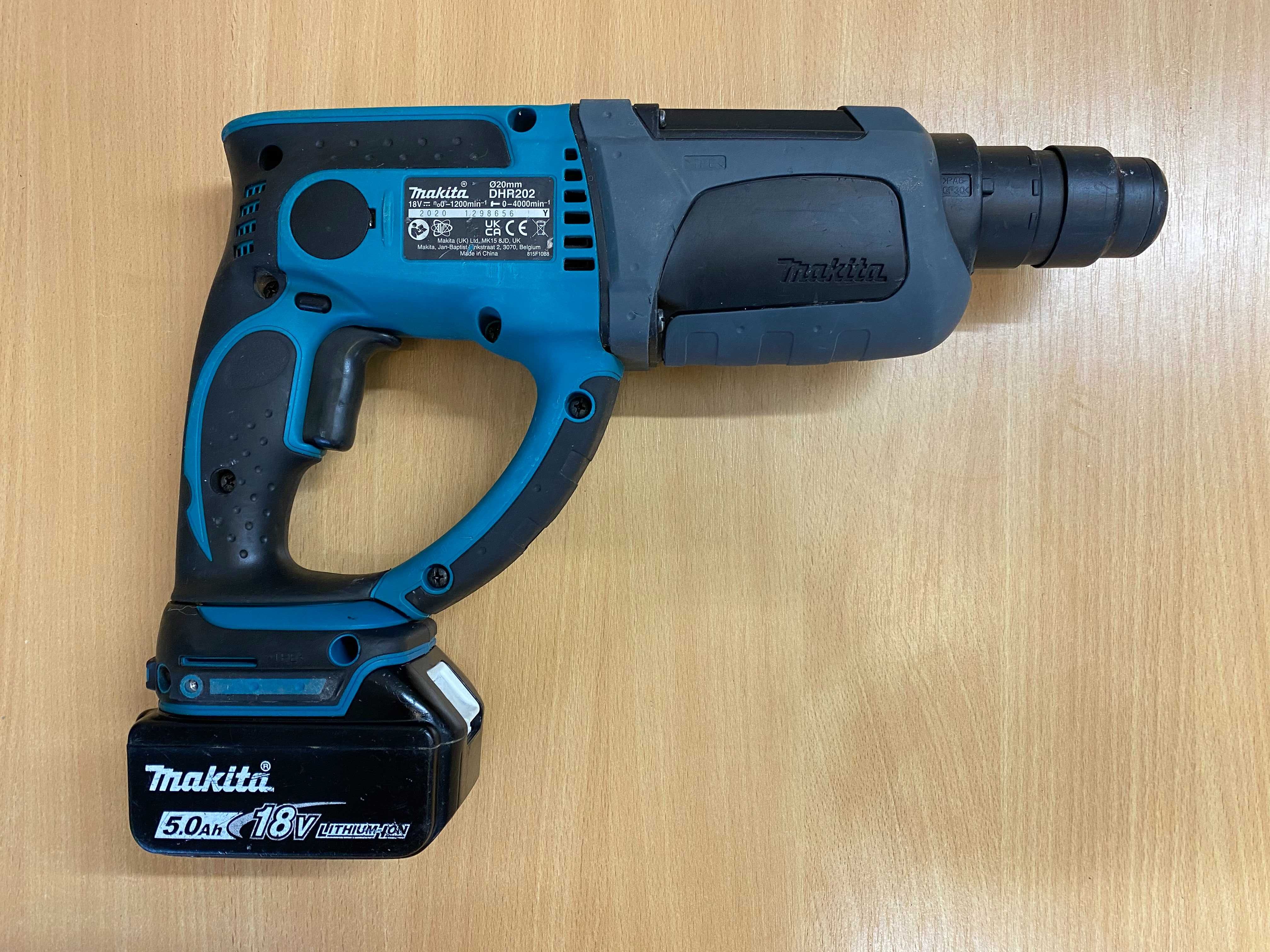 Młotowiertarka MAKITA DHR202 + bateria 18V 5.0Ah – stan bardzo dobry