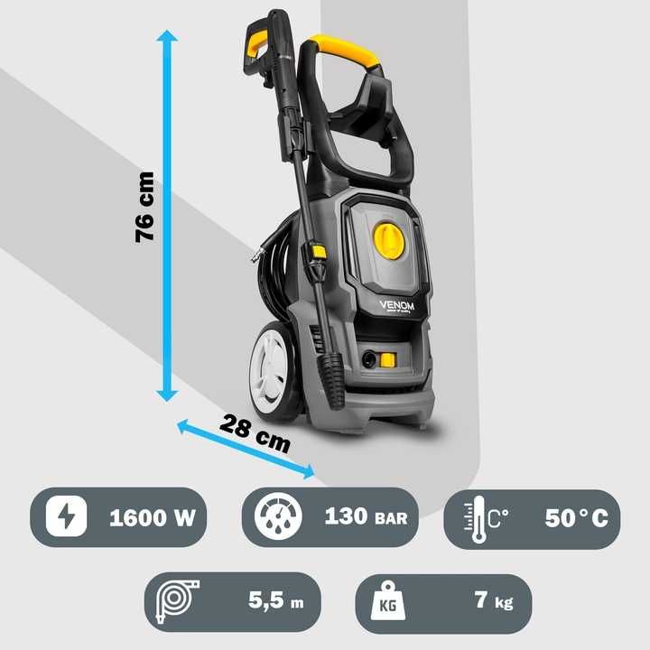 Myjka ciśnieniowa Venom 130 bar z dyszą Turbo