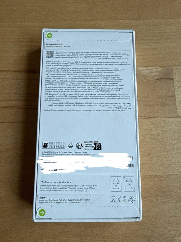 Nowy Iphone 16 pro max 256GB