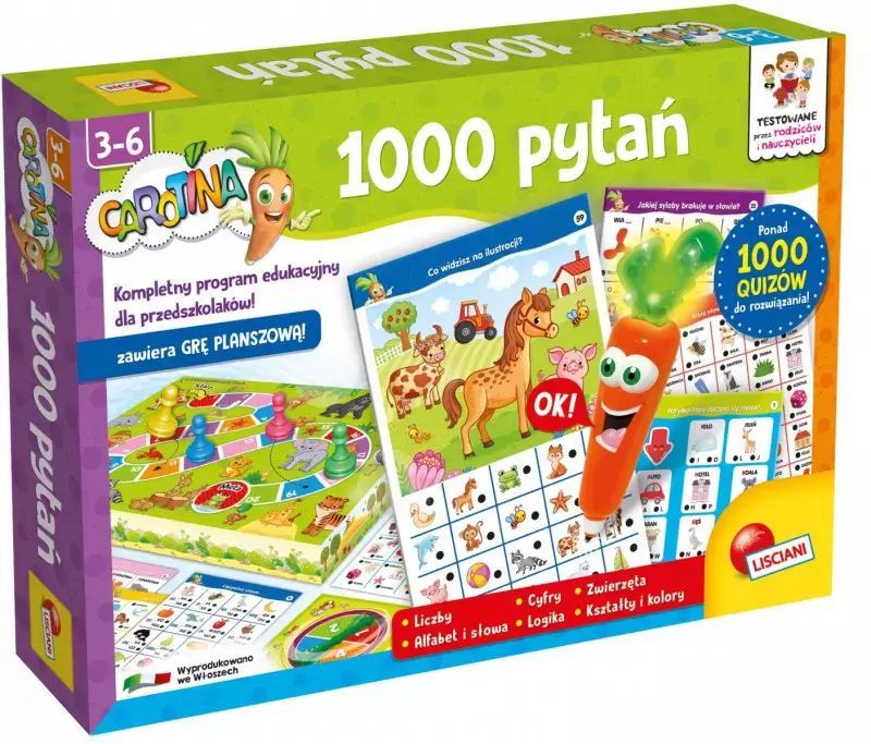 Gra Carotina 1000 pytań. Lisciani