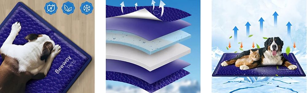 Mata Chłodząca Dla Psów Kotów 65x48cm Podkładka Żelowa