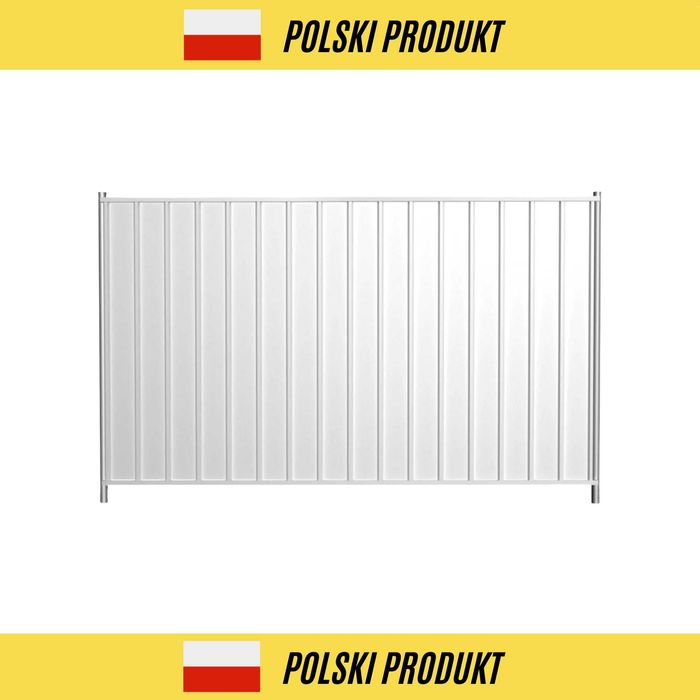 Przęsło tymczasowe pełne 2,9 m ogrodzenie