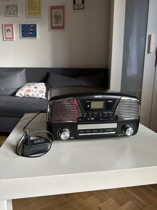 gramofon Odtwarzacz CD/MP3/USB/SD nagrywanie CAMRY CR1134B