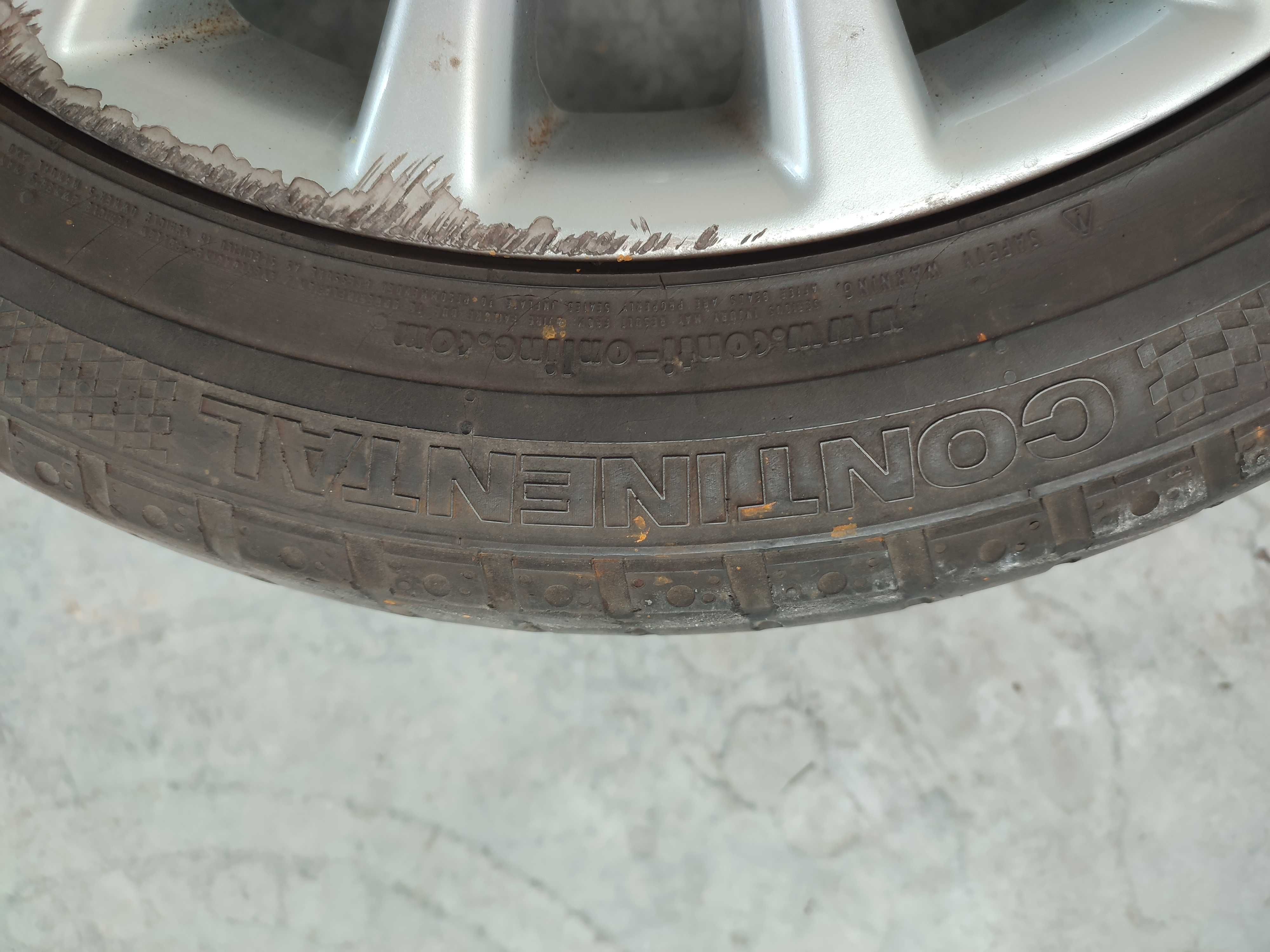 2 Koła alufelgi Mercedes z oponami Continental 18"