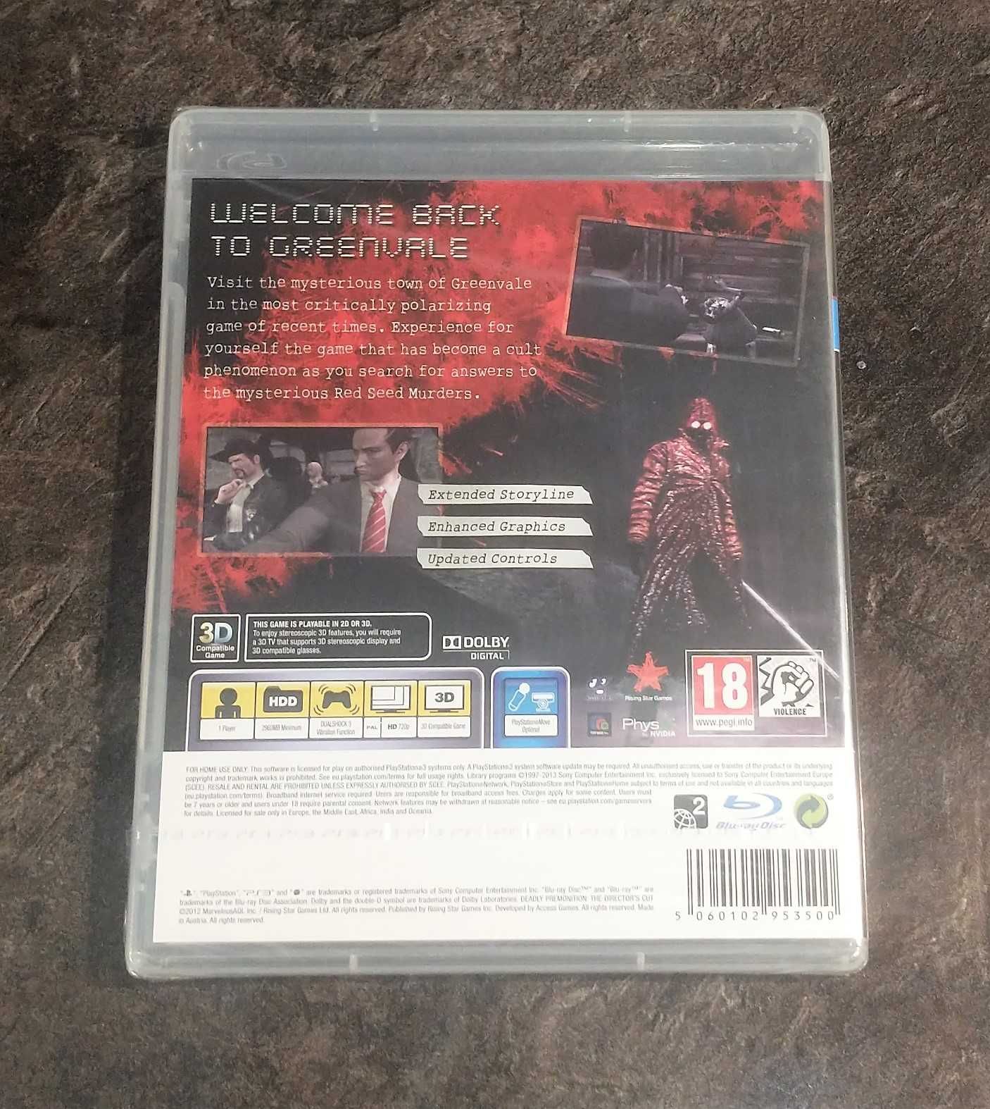 Deadly Premonition PS3 - nowa w folii, AAA