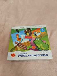 Zabawa edukacyjna Rysowanie-zmazywanie "Zwierzątka"