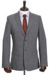 RILEY elegancka szara marynarka męska 44% wełna tailored fit r. 48