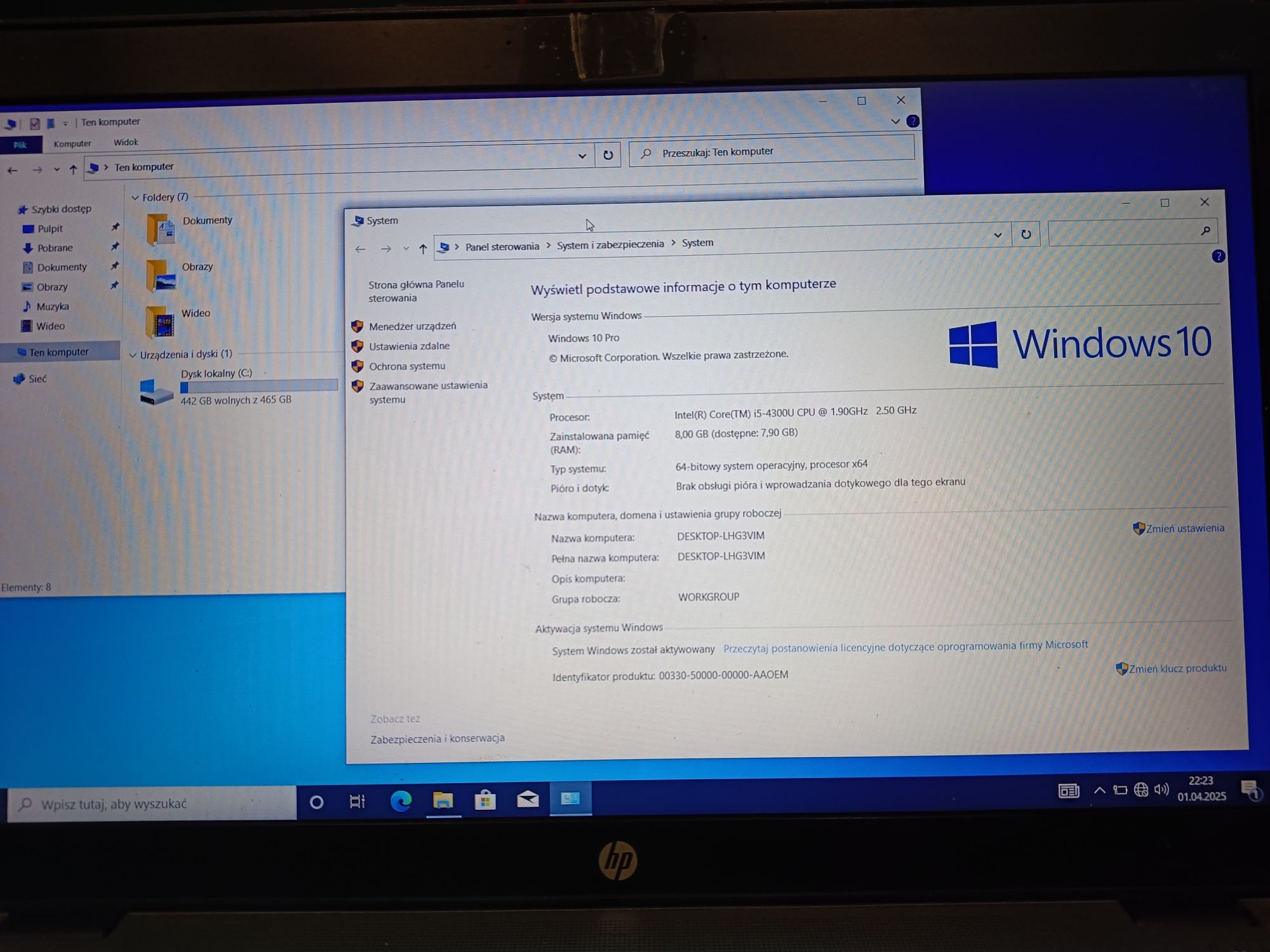 Laptop HP Elite Book 850