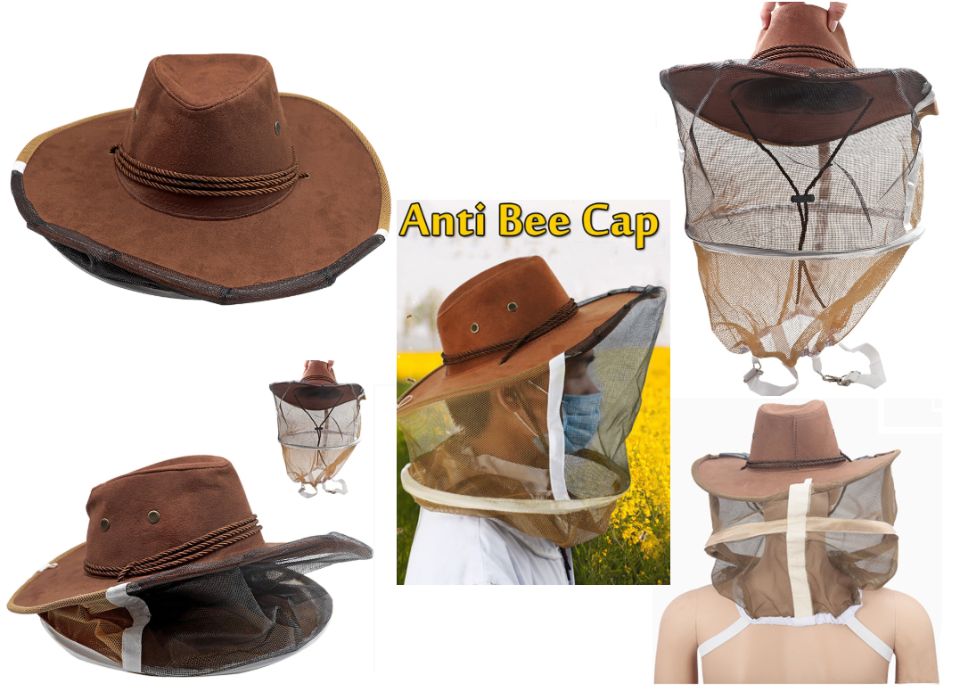 Chapéu de apicultor com rede para trabalhar com abelhas apicultura
