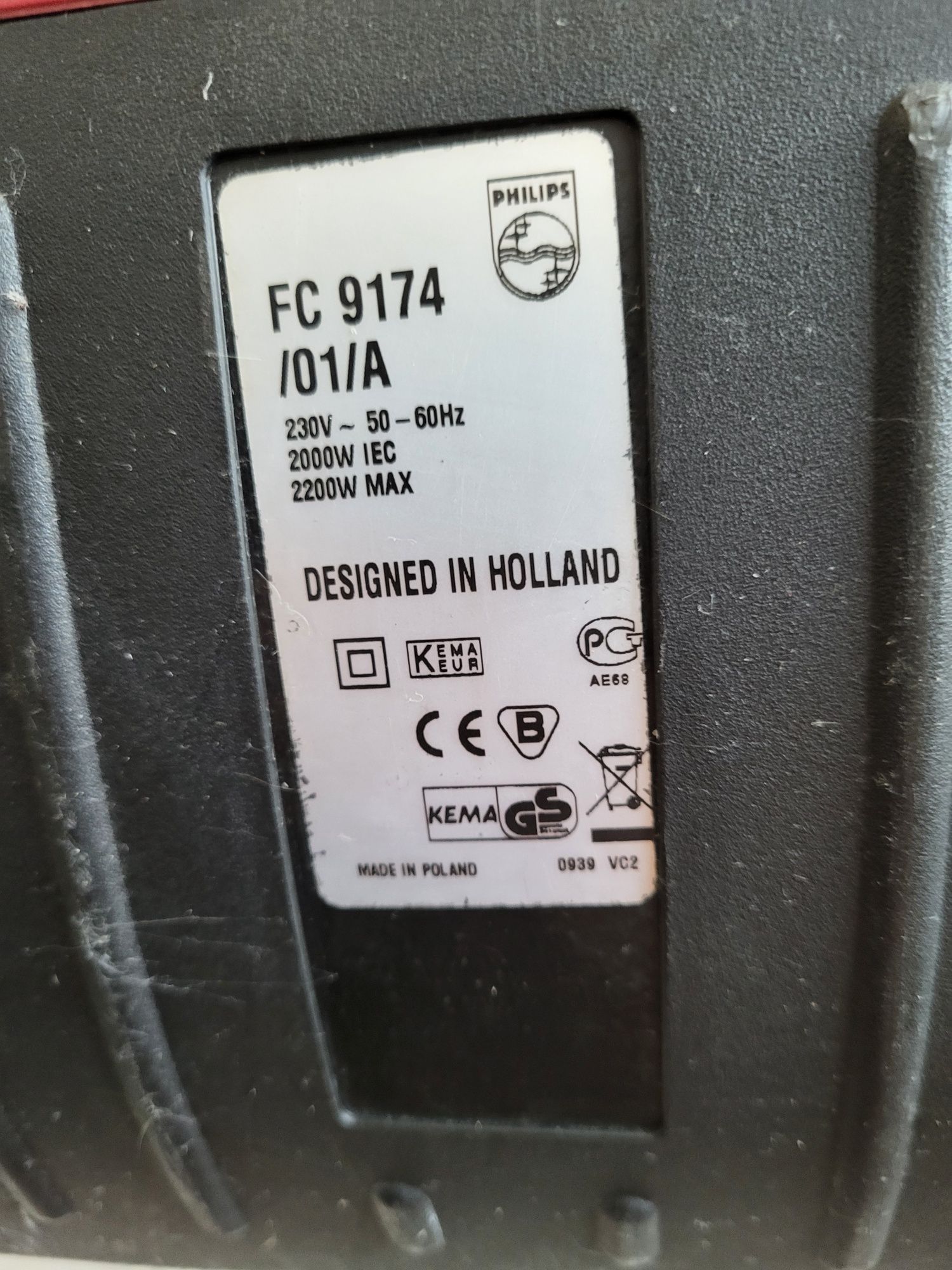 Odkurzacz FC9174 moc 500W