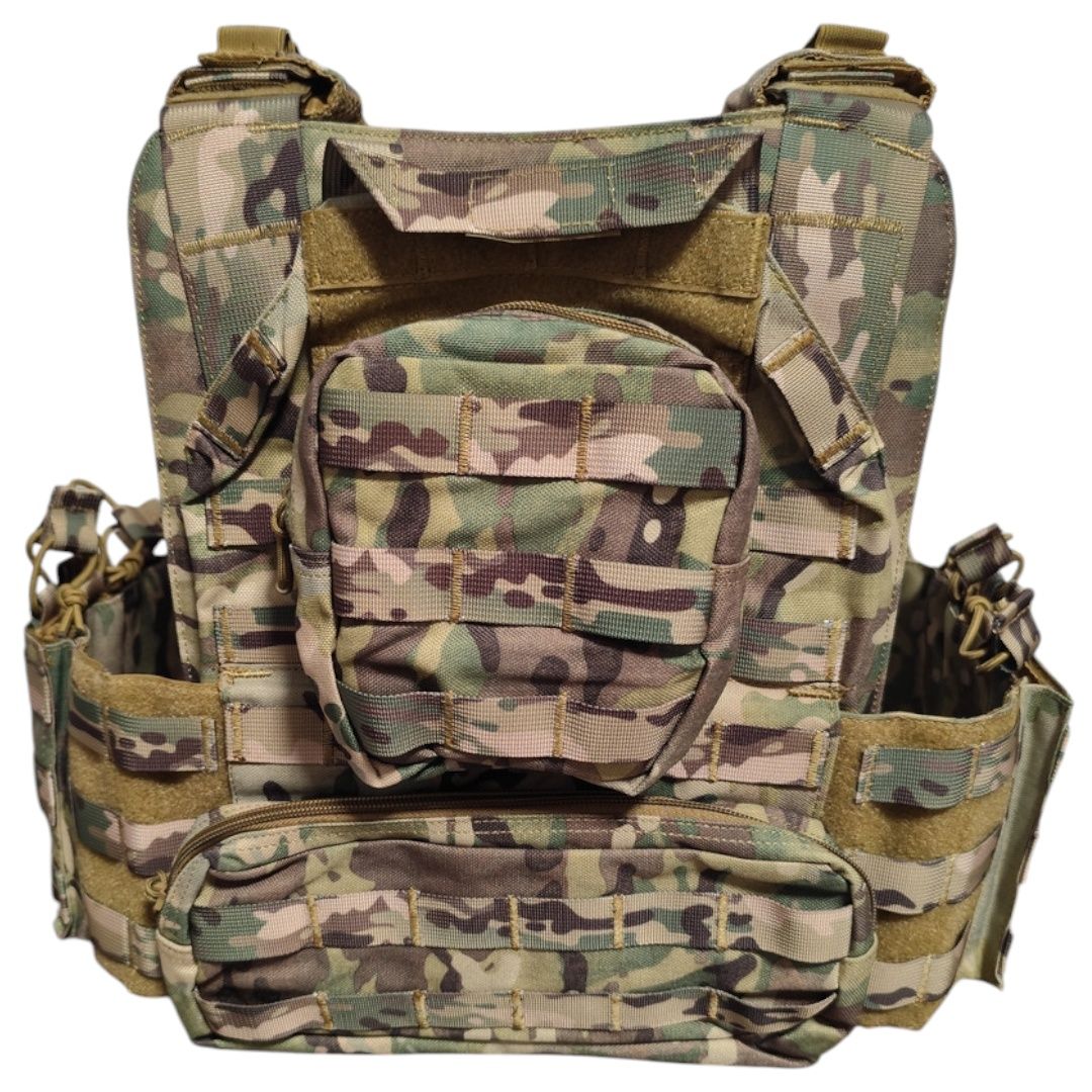 Тактична військова плитоноска 14 підсумків Cordura жилет для плит ЗСУ