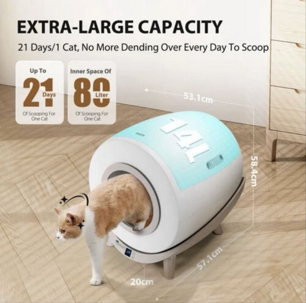 Caixa automatica para gato nobleza nova sem etiqueta