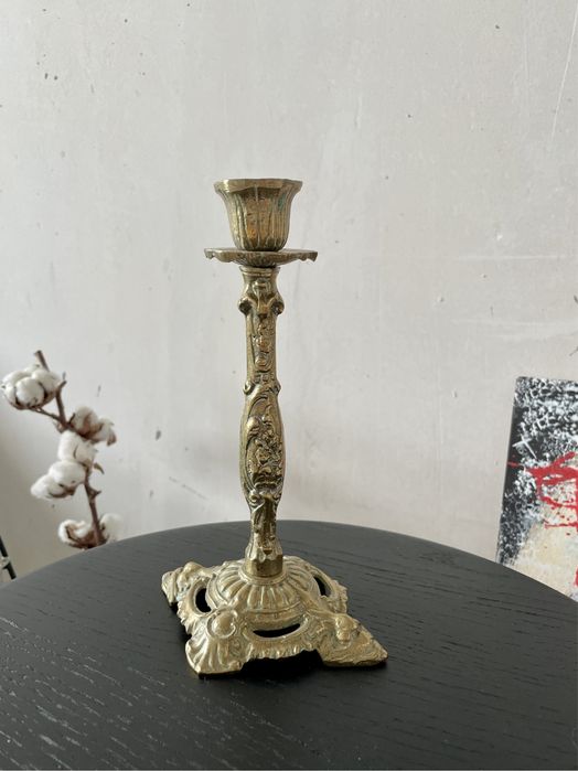 Підсвічник бронза Франція вінтаж антикваріат латунь