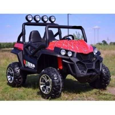 Buggy na akumulator  czerwony Lakier Spider dwuosobowy do 70kg 4x4