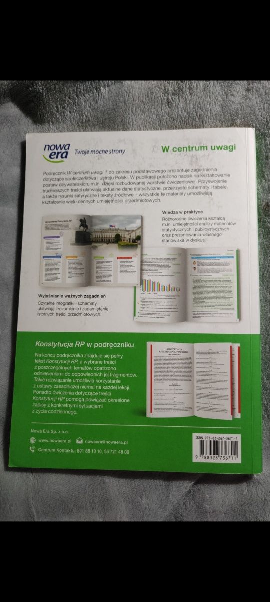 Podręcznik W centrum uwagi 1 WOS liceum i technikum WSiP zakres podst.
