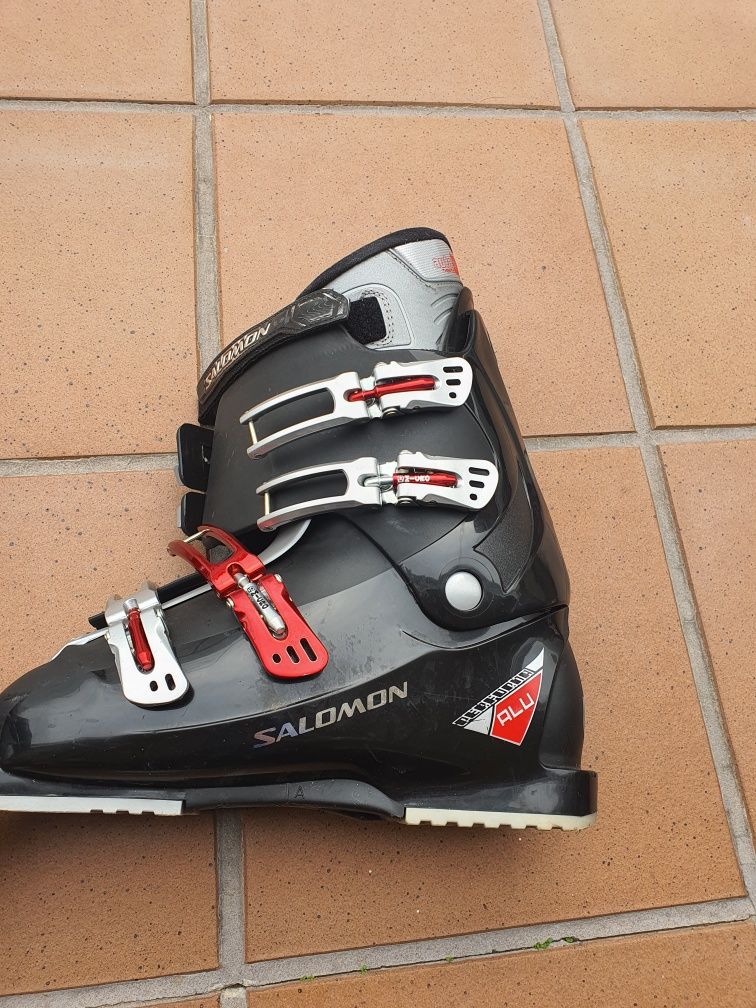 Botas de Ski Salomon e saco de transporte