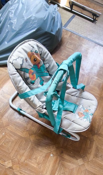 Дитячий шезлонг, крісло гойдалка, переноска