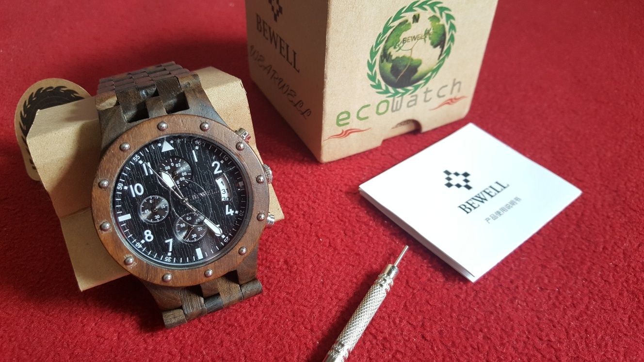 ecoWatch Bewell zegarek z drewna