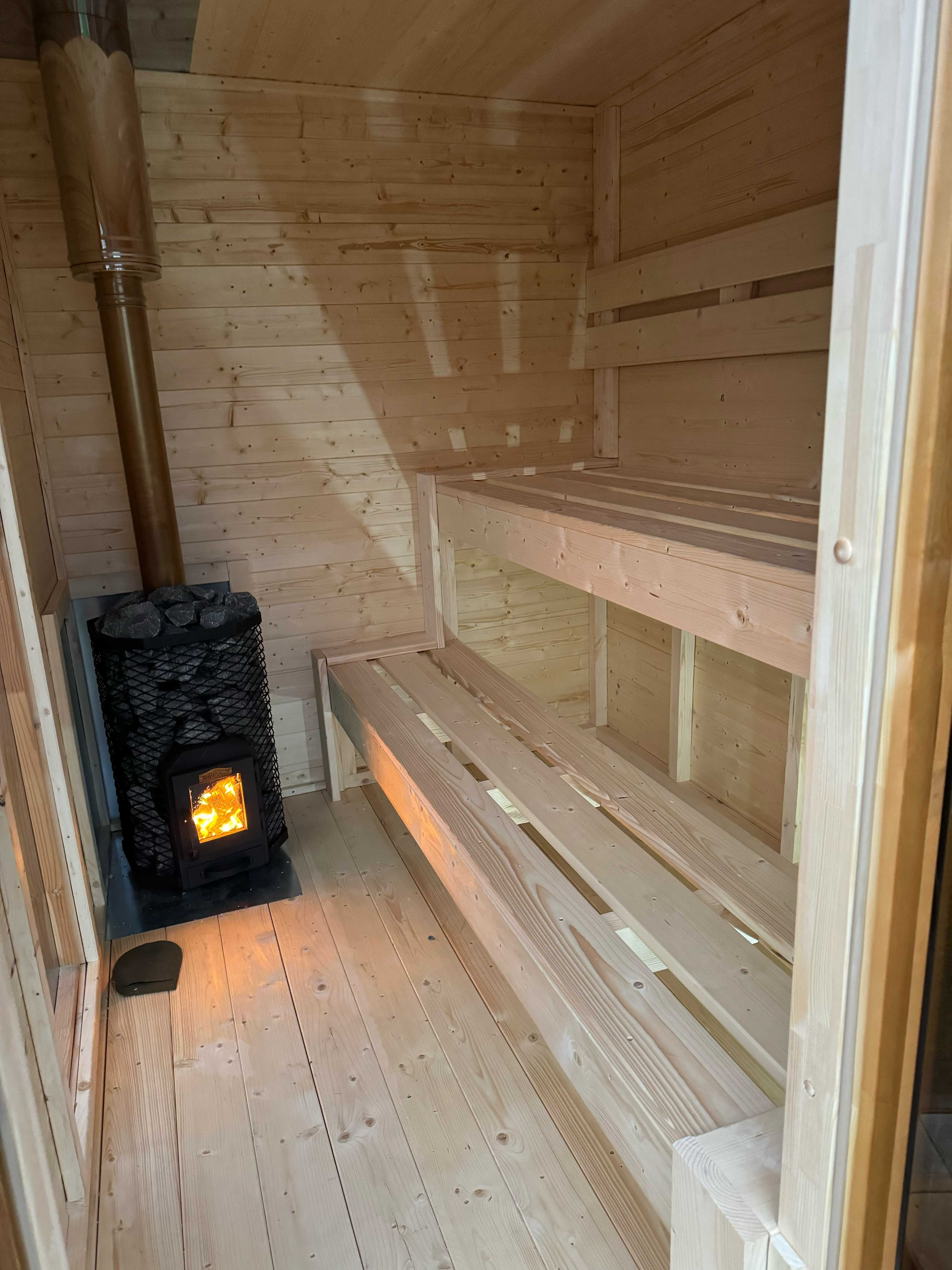 Sauna zewnętrzna ocieplona modułowa SAUNA OGRODOWA XL
