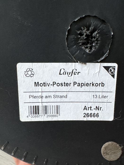 Kosz na śmieci Laufer z końmi