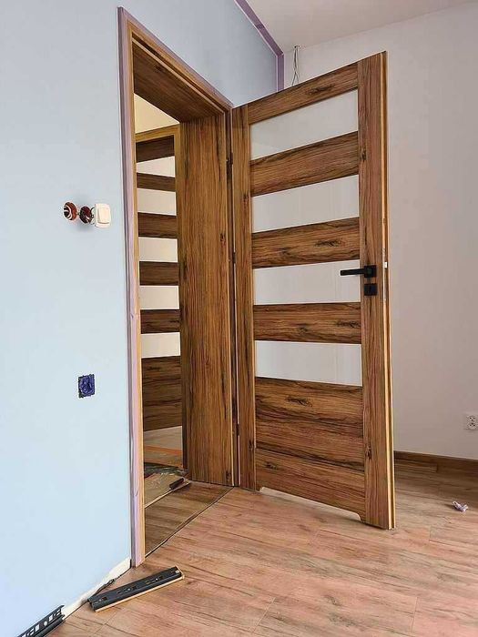 DRZWI z Ościeżnicą Nakładkową OBUDOWA Starej Futryny BEZ WYRYWANIA !