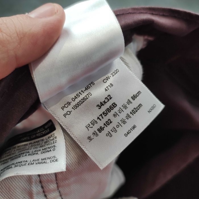 MĘSKIE Spodnie PREMIUM Eleganckie Chino Jeans Levis Materiał Bordowe