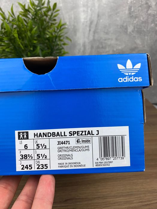 Adidas Handball Spezial JI4471 38,5 – szare zamszowe sneakersy retro