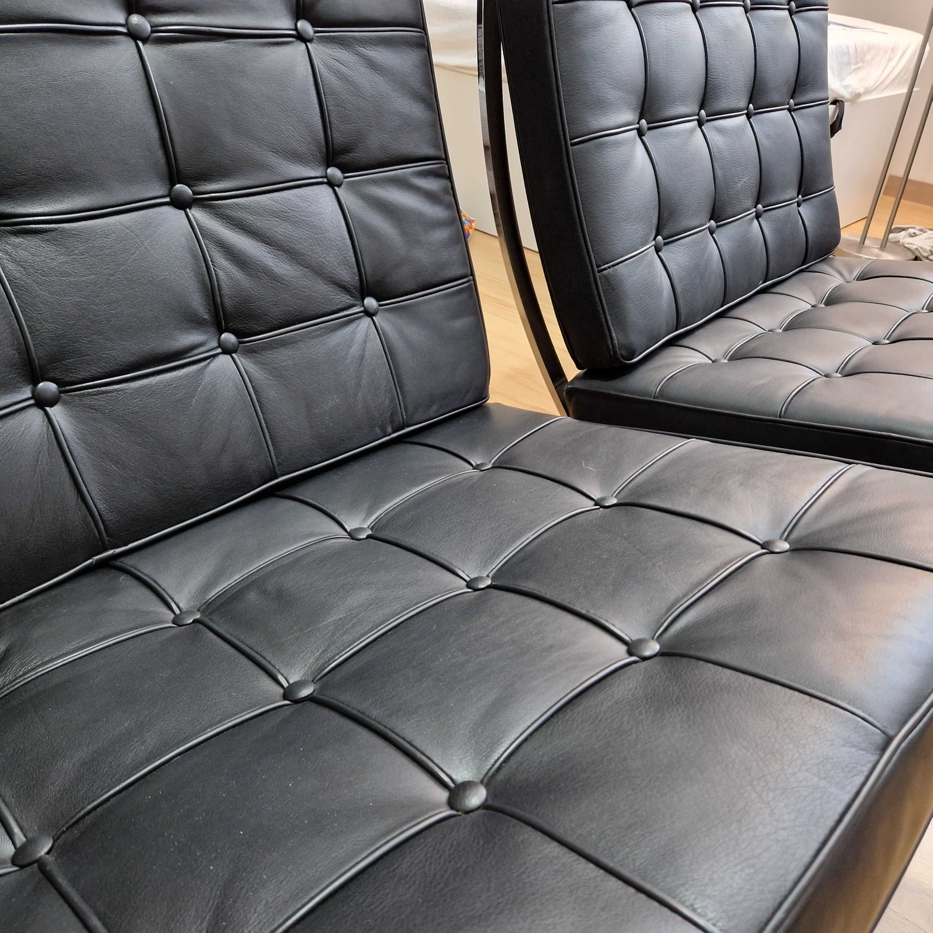 Fotel Knoll Barcelona "nowy" 40-letni z kartonu.