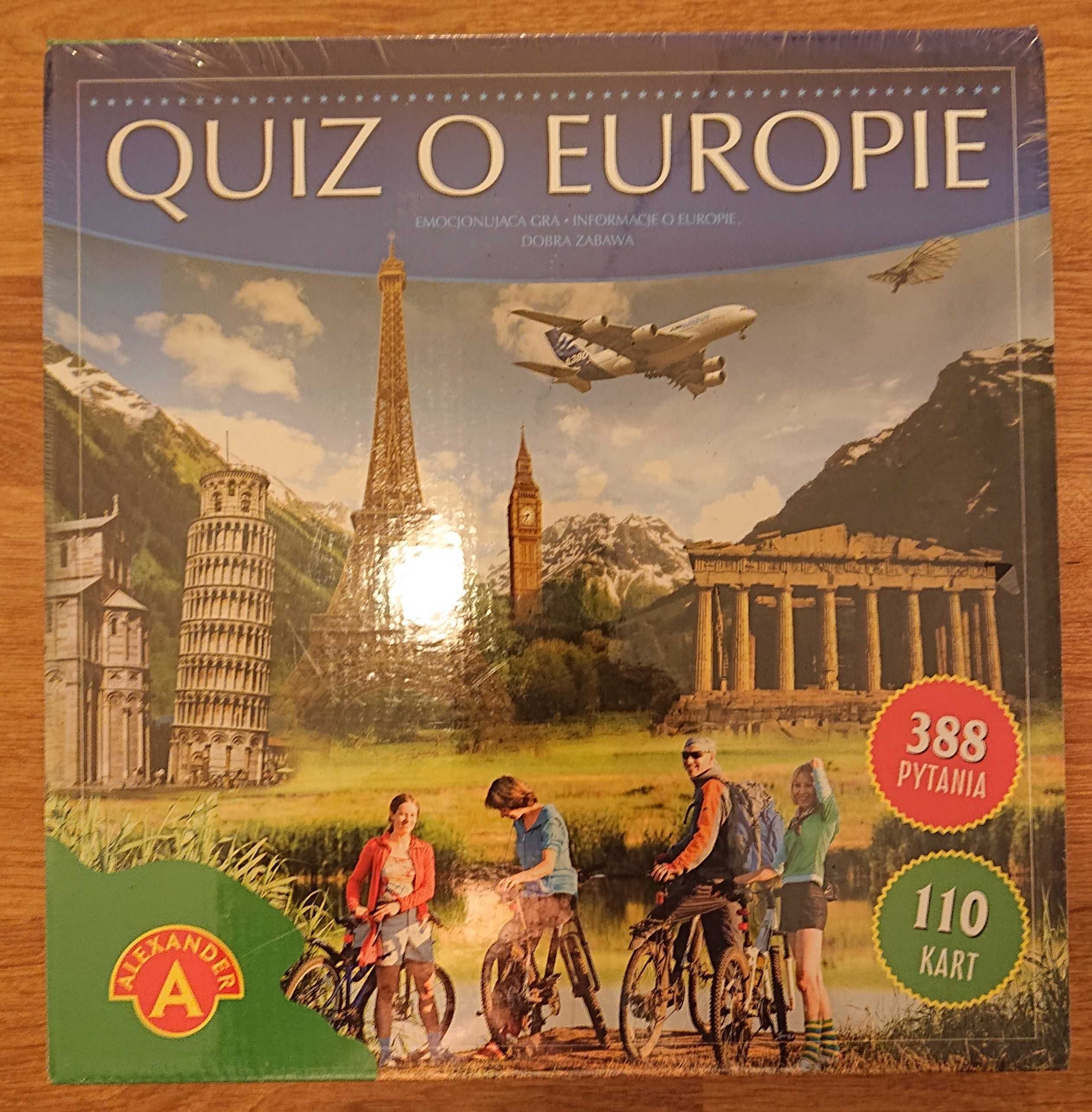 Gra planszowa Quiz o Europie oryginalnie zapakowane.