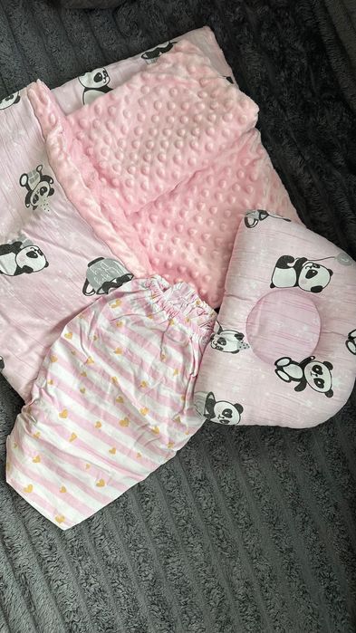 Набір у коляску (ковдра, подушка, простинка)