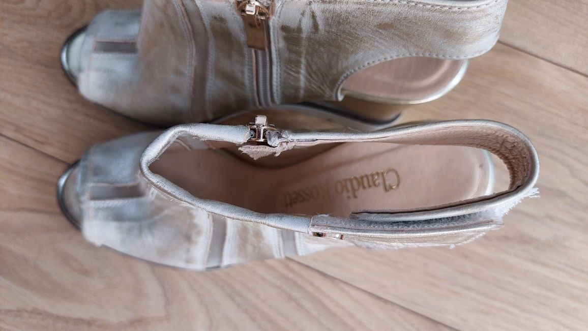 Nowe sandały Claudio rosetti 38 skóra naturalna