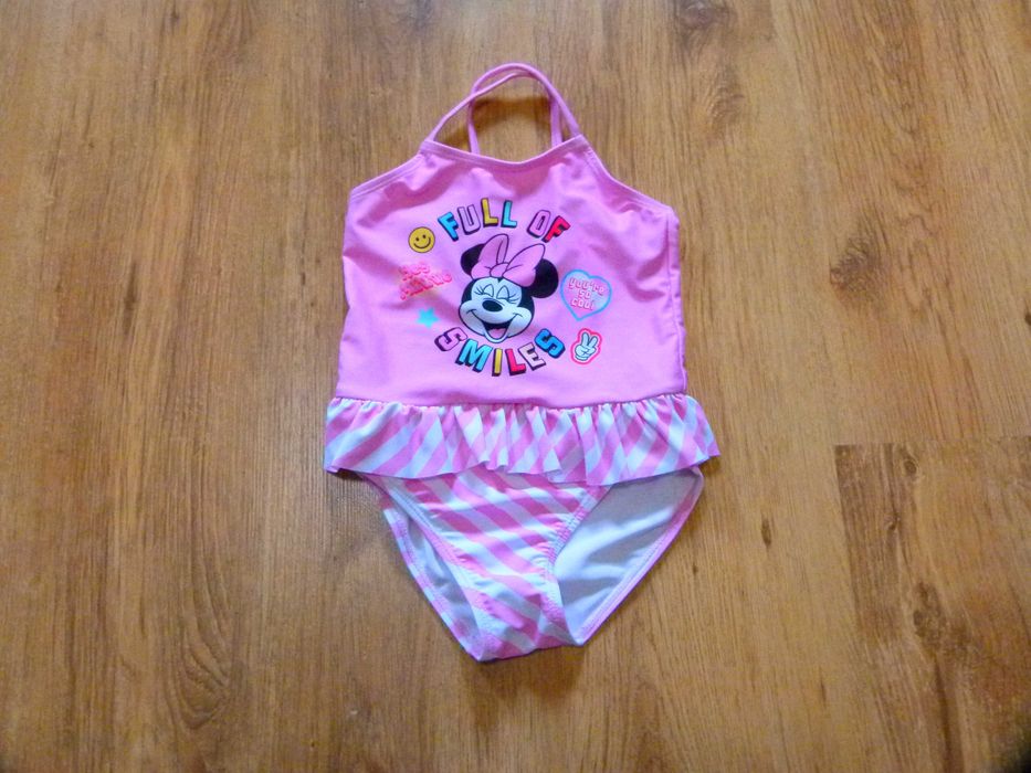 roz 98/104 Disney Minnie Mouse strój kąpielowy jednoczęściowy różowy