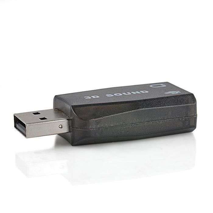 Placa de som externa USB áudio - para colunas e microfone