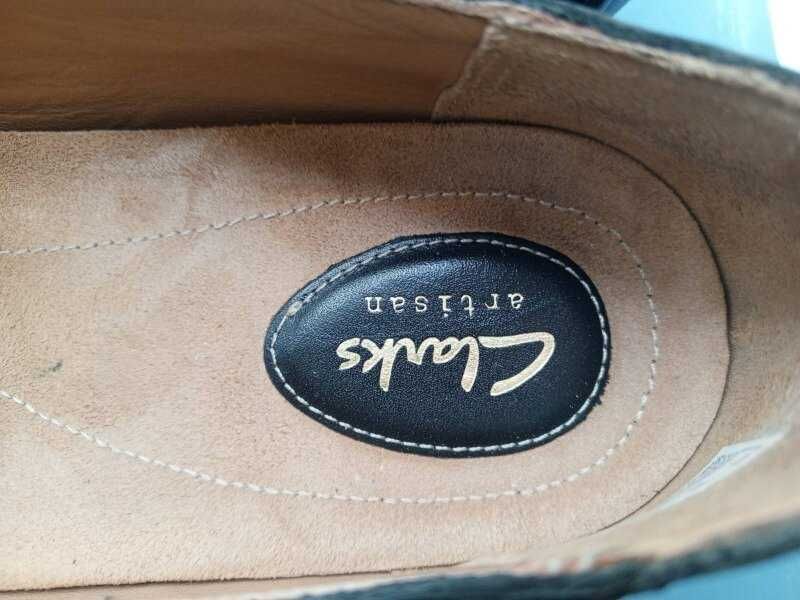Шкіряні туфлі clarks,р. 41,