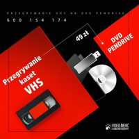 Przegrywanie kaset VHS, VHS-C, Mini DV na PENDRIVE oraz DVD