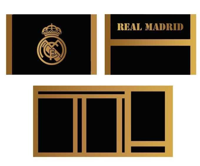 Real Madryt portfel dla kibica czarno złoty oryginalny