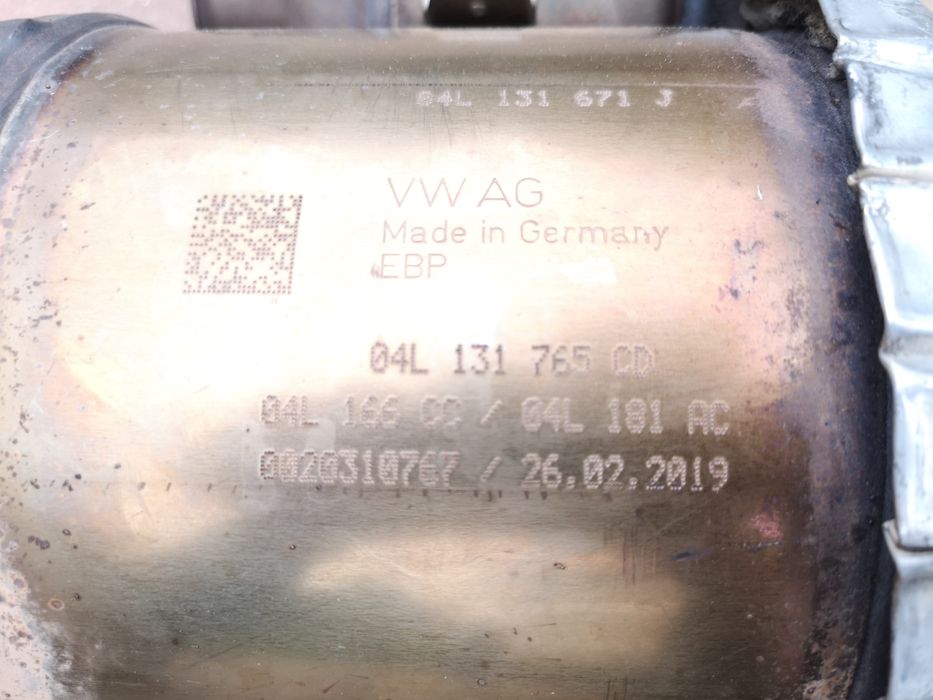 DPF VW PASSAT B8 TIGUAN II 2,0TDI DFGA 19r przebieg 72tys km